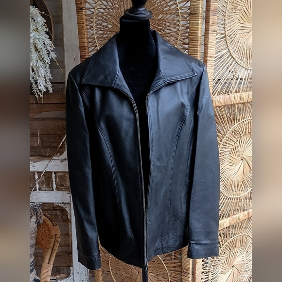 East 5th Jackets & Blazers - East 5th Black Genuine Leather Jacket_XL